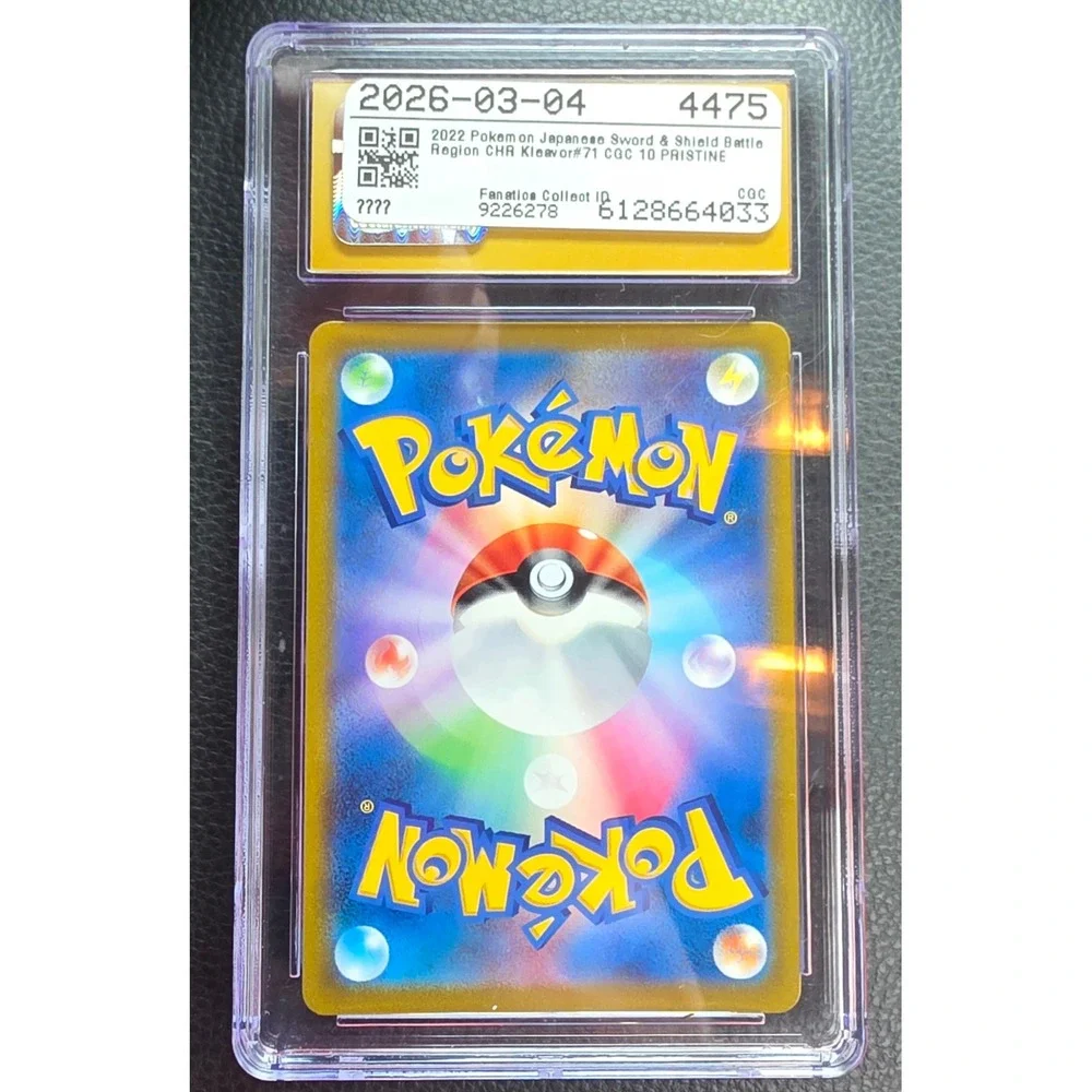 Pokemon Trading Card Standard Kleavor Japanese Pristine 10 071/067 CGC